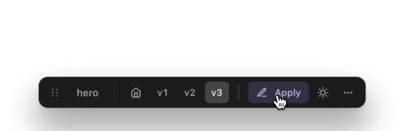 Applying a variant